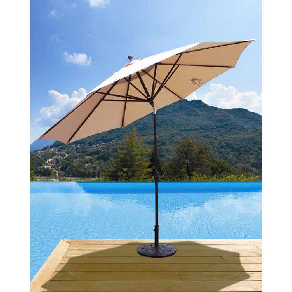 Best Selection Large Tilt Patio Umbrellas - Galtech 11 FT Deluxe Auto ...